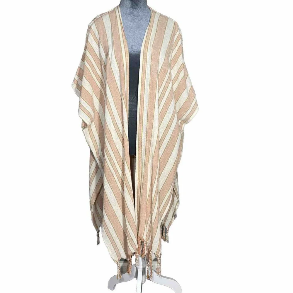 Rays For Days The Cococabana Coverup Women Sz OS Striped Wrap, Kimono, Beach NWT